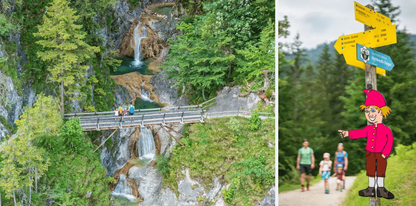 Männlein Weg - Wasserfall - Brücke