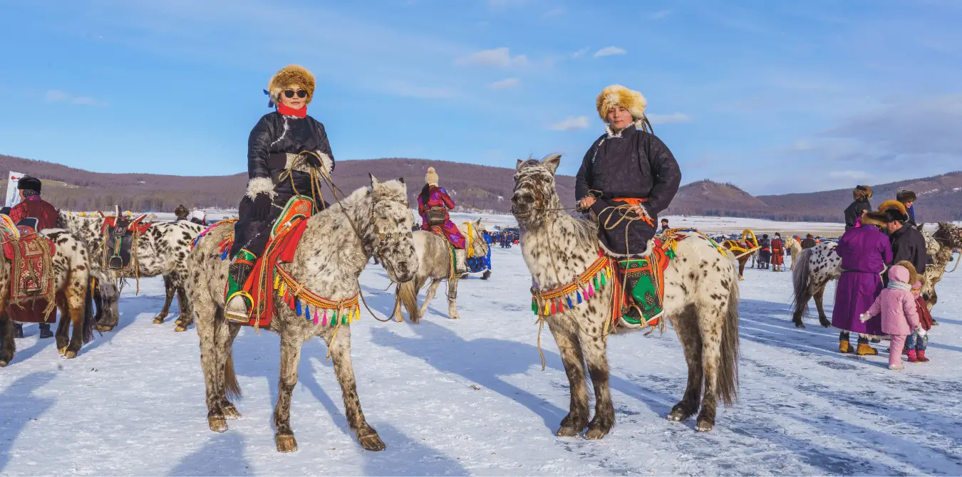 Mongolei im Winter