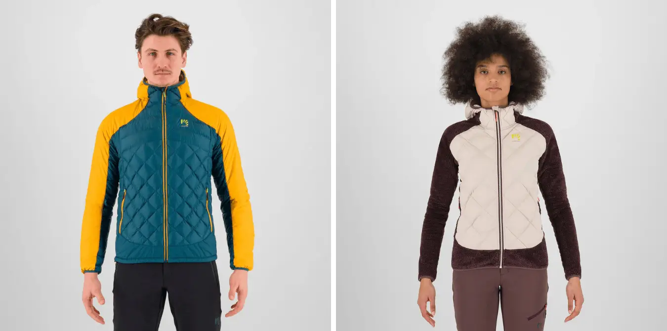 Karpos Lastei und Marmarole, Hybridjacke im Zwiebelprinzip