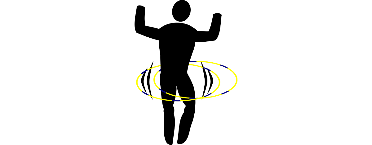 So geht Hula Hooping - Strichmännchen mit Hula Hoop Reifen
