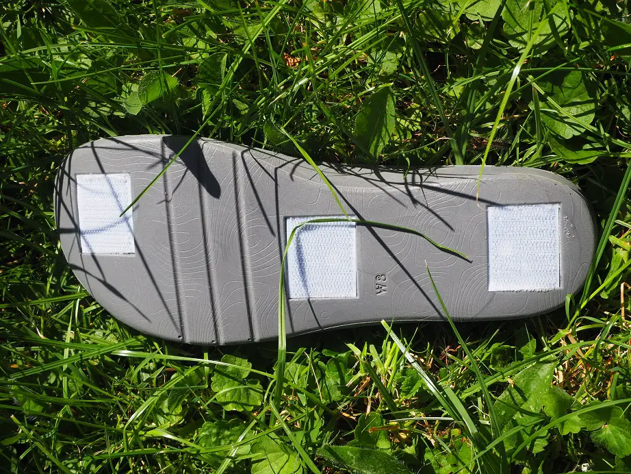 Sohle unten mit Klettverschluss