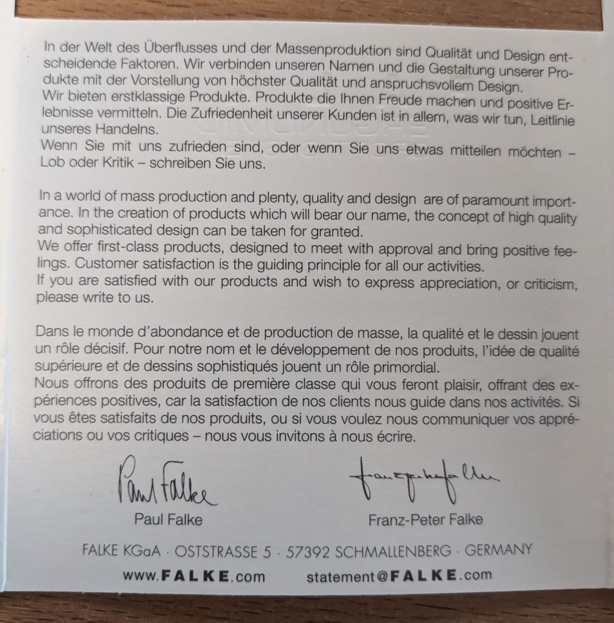 Text Qualität vom Label