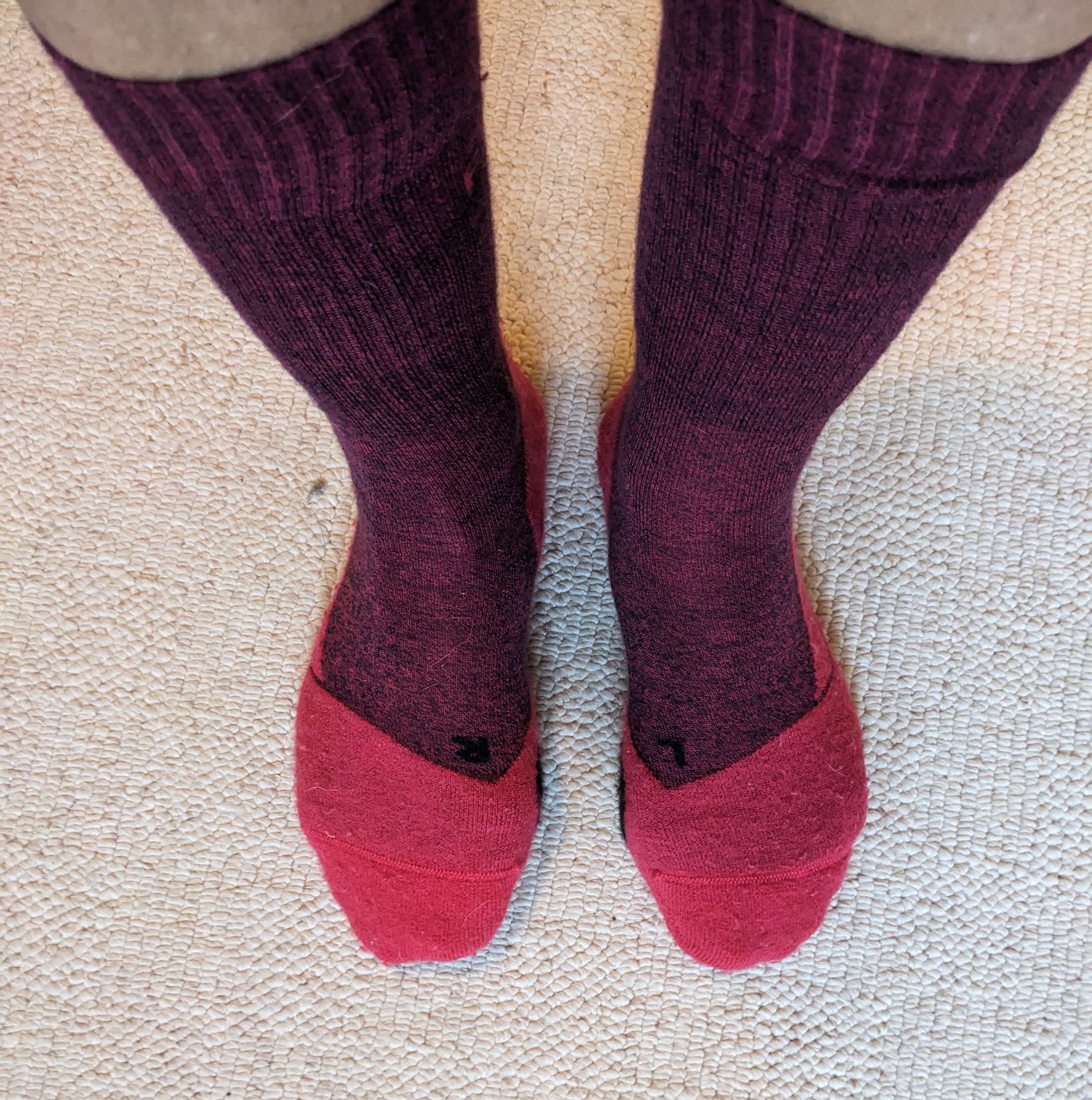Socken am Fuß
