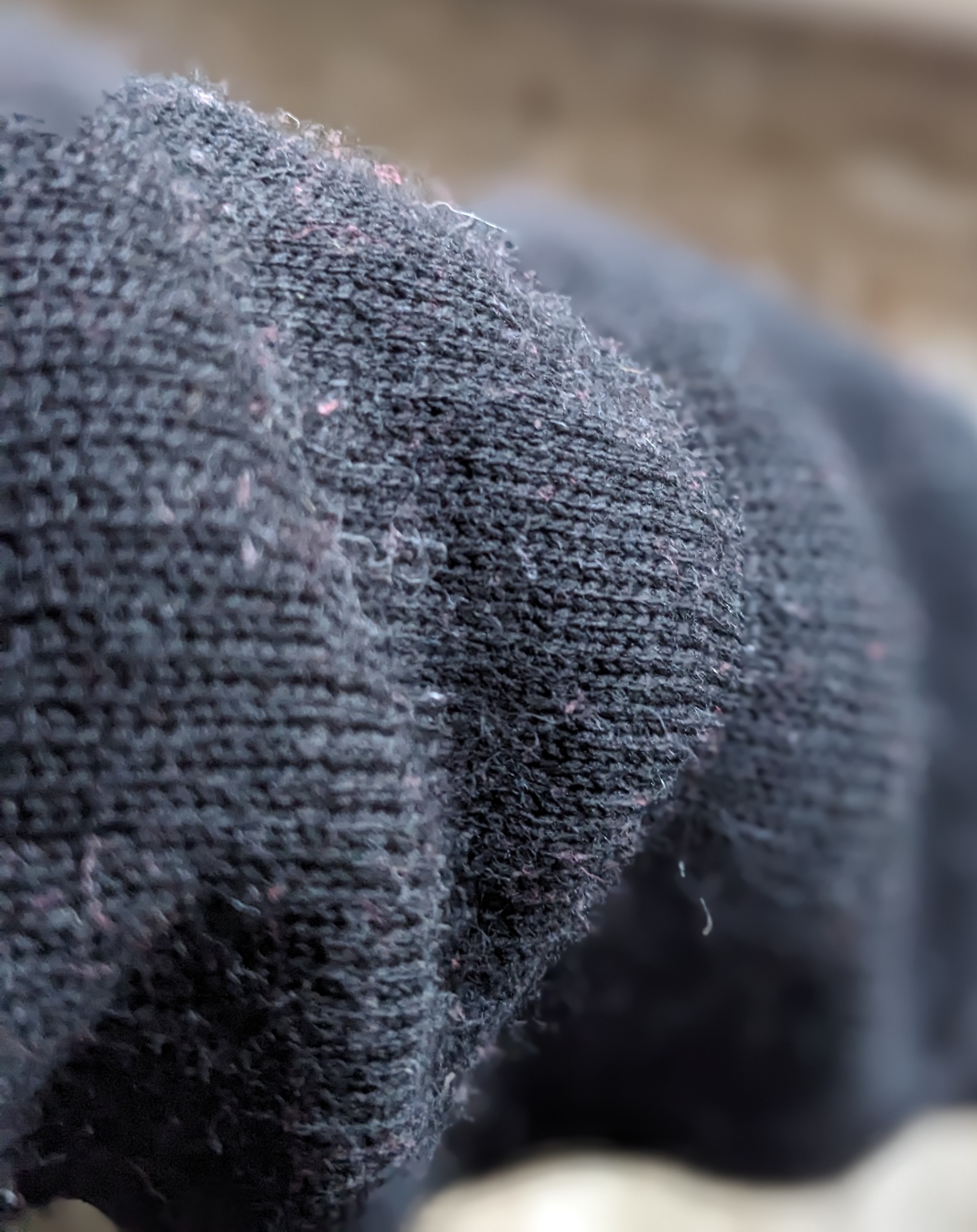 Stoffdetail nach dem Waschen
