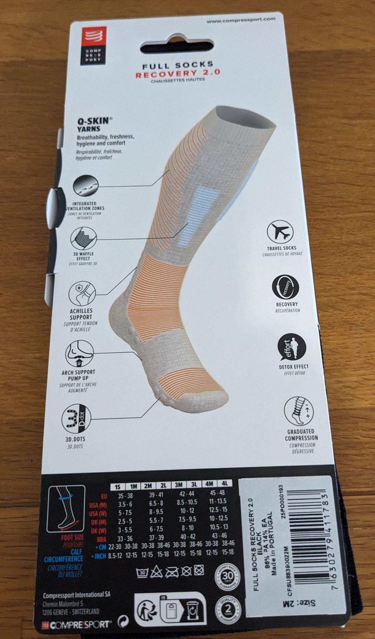 Rückseite Verpackung