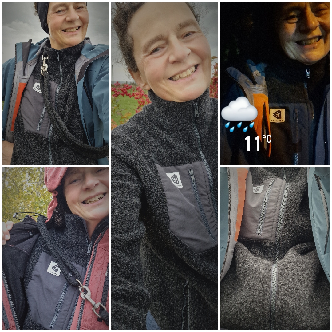 Die Jacke lässt sich bei jedem Wetter und unterschiedlich Einsetzen 