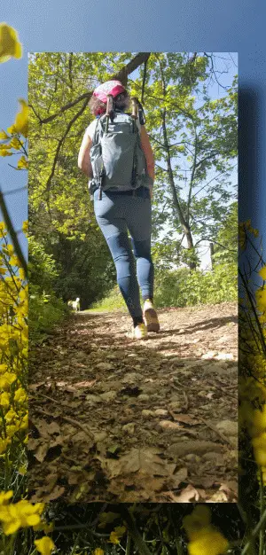 Sportliche Wanderungen liebt der Rucksack besonders.