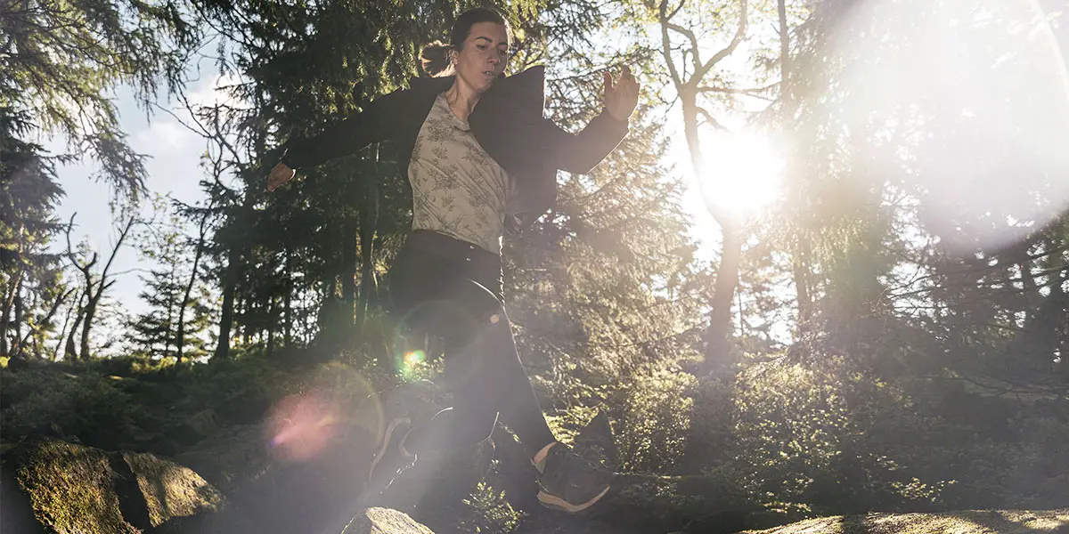 Trailrunning-Socken sind perfekte Begleiter für die Feierabendrunde. Foto: bleed
