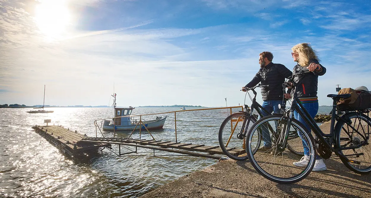 Mini-Radreiseregion Glückstadt am deich entlang