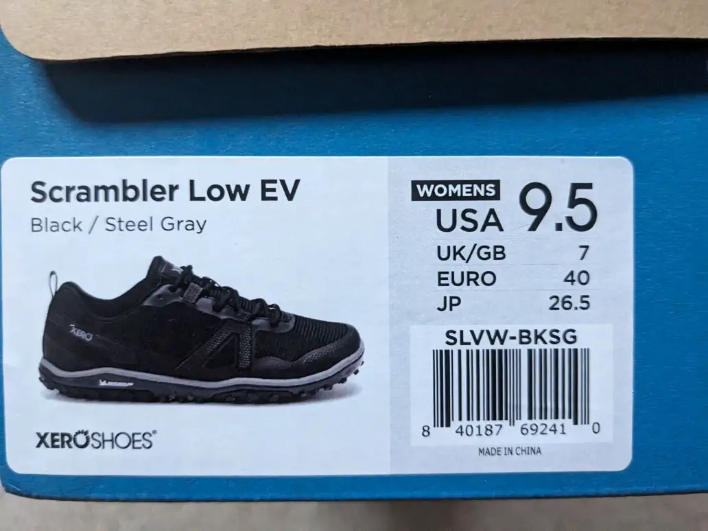 Beschreibung vom Schuhkarton
