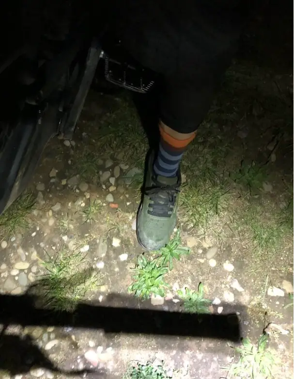 beim Nightride mit dem Mountain Bike