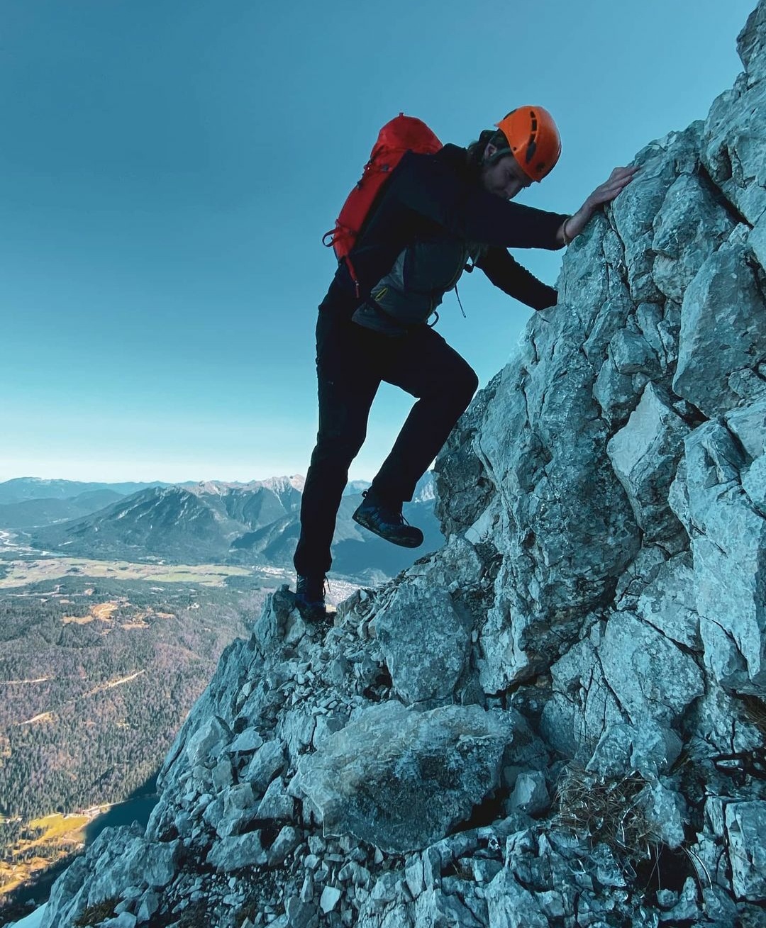 Deuter Guide Lite beim Klettern