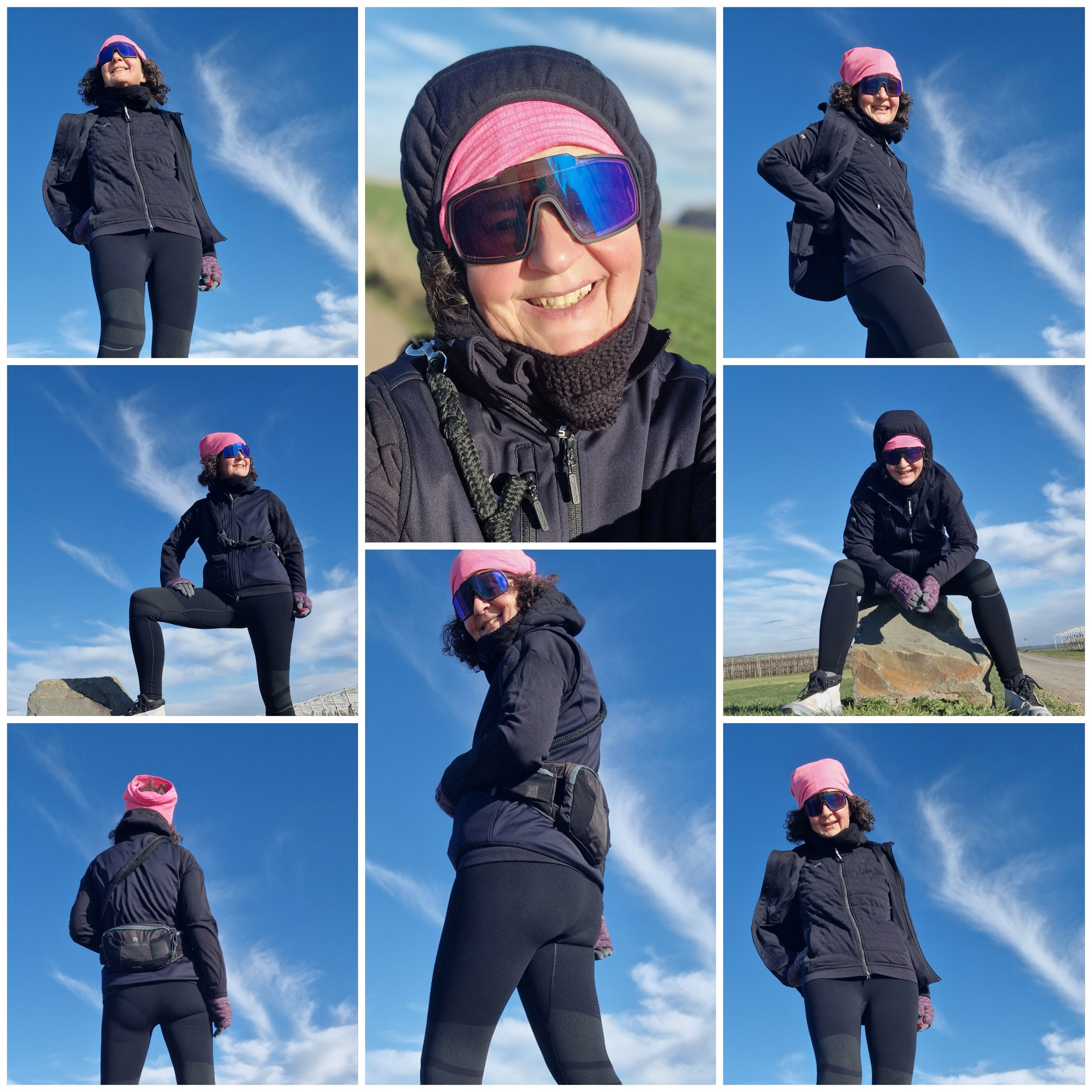 Ausgestattet mit einer warmen Laufleggins, Base-Layer aus Merino und einer Weste ging es los.