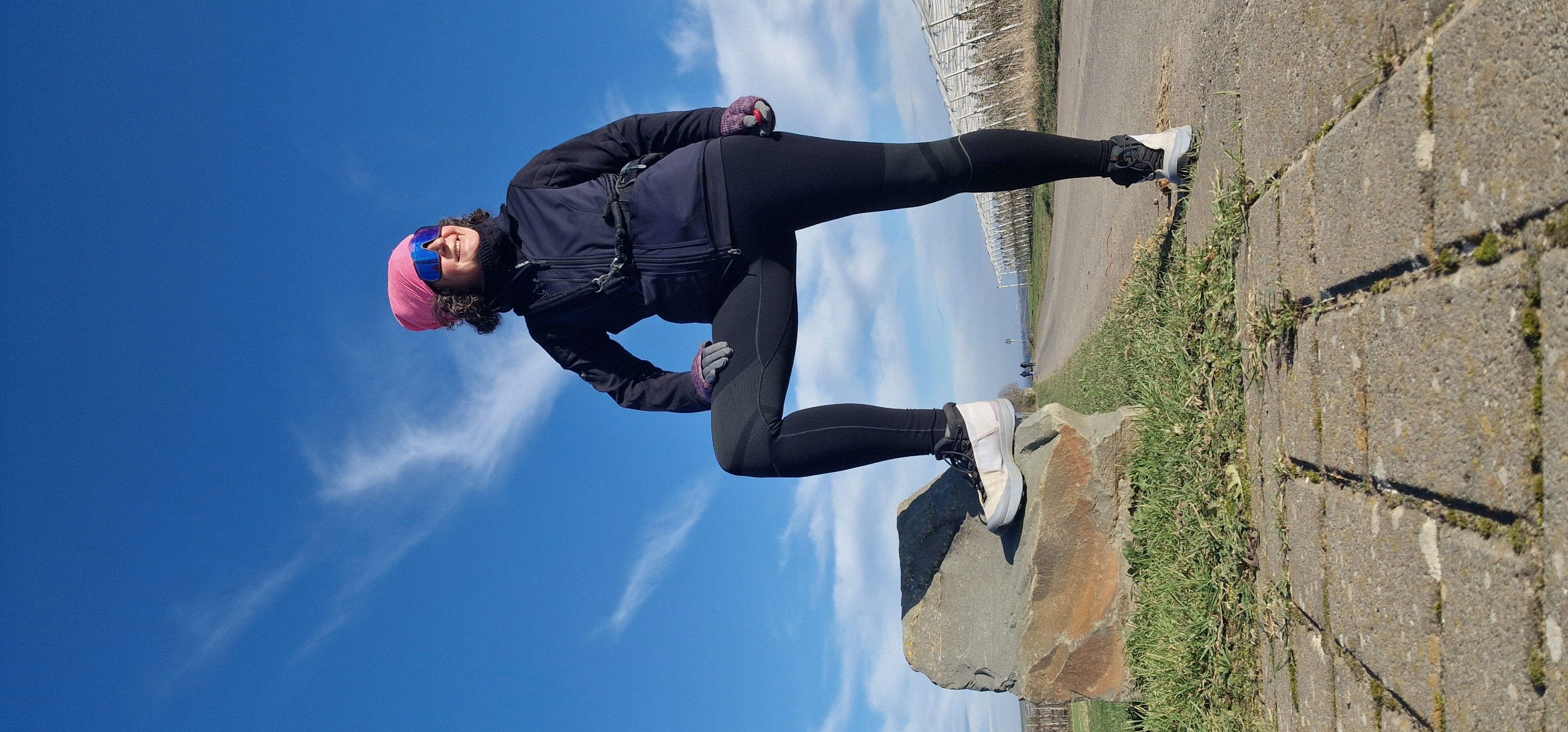 Beim Powerwalking bei gefühlten -10° stellten für die Merinojacke eine Herausforderung dar!