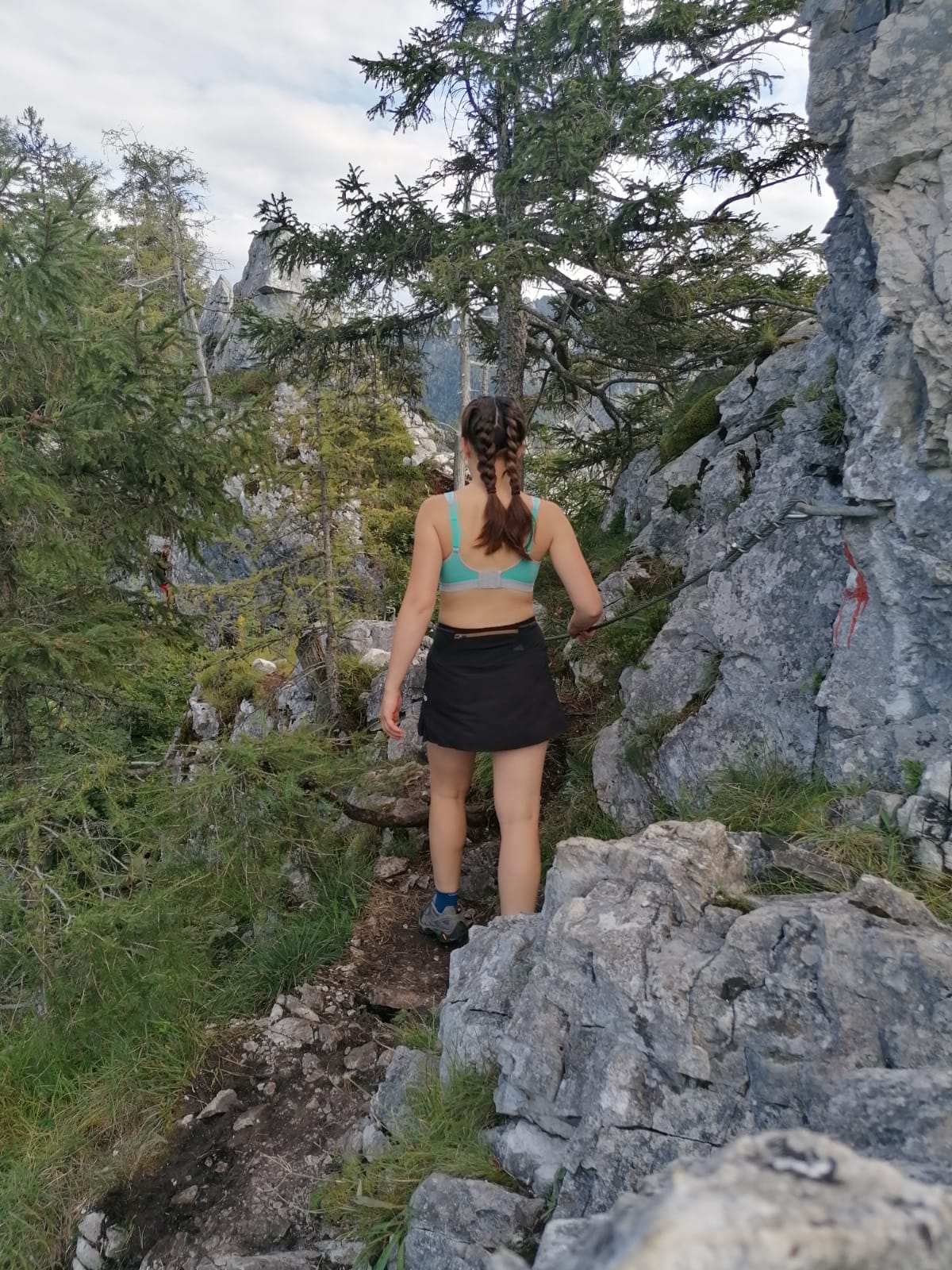 Hinten; beim Wandern