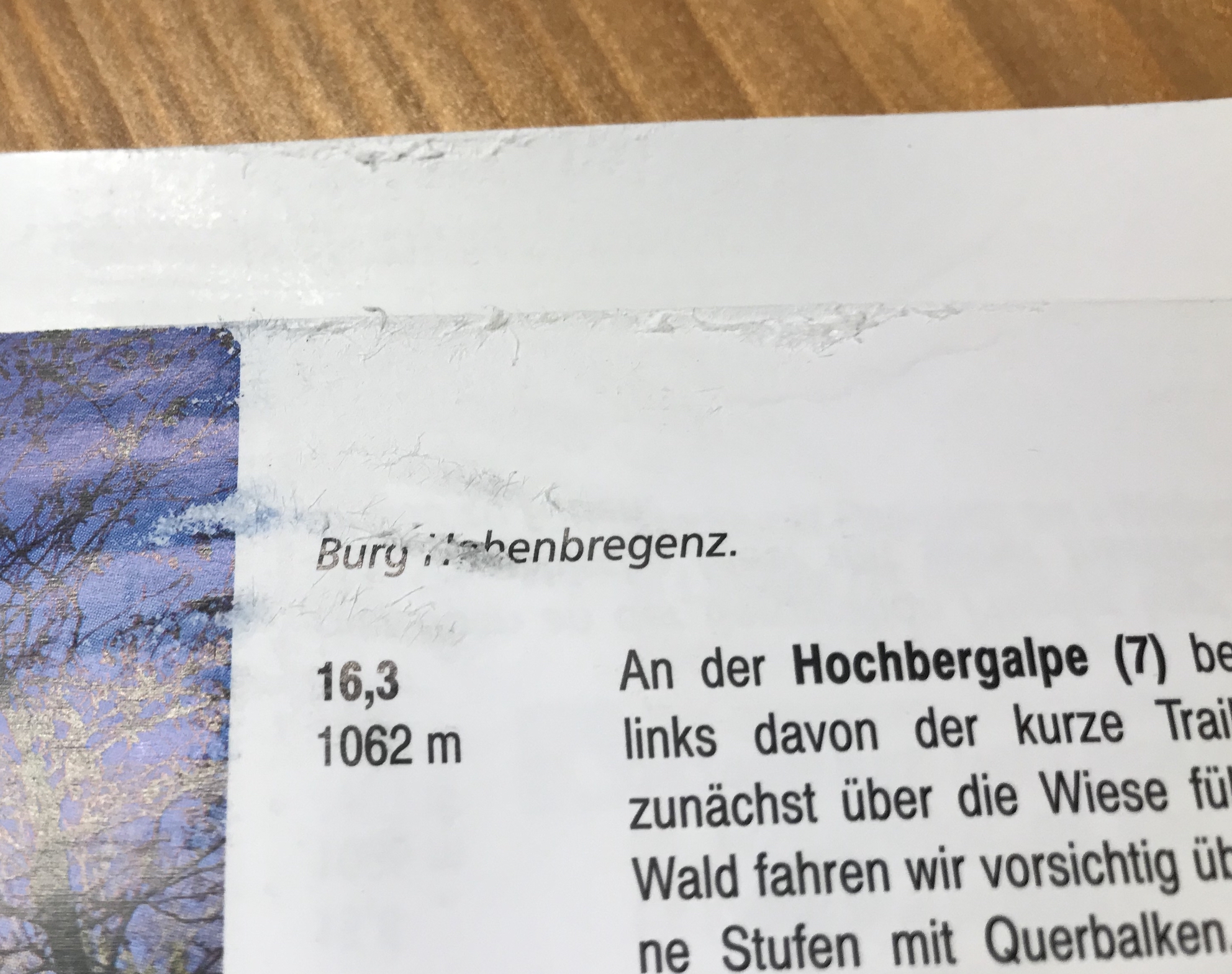 Schrift scheuer sich ab