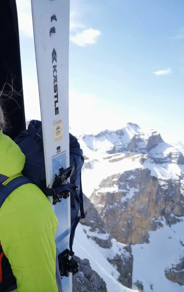 Ski am Rucksack