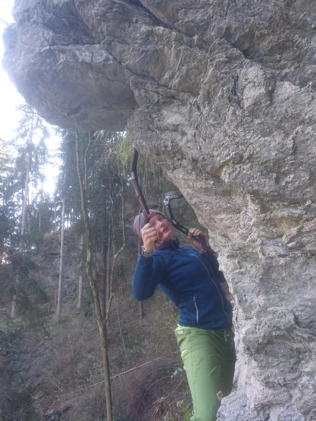 Jacke beim Drytooling