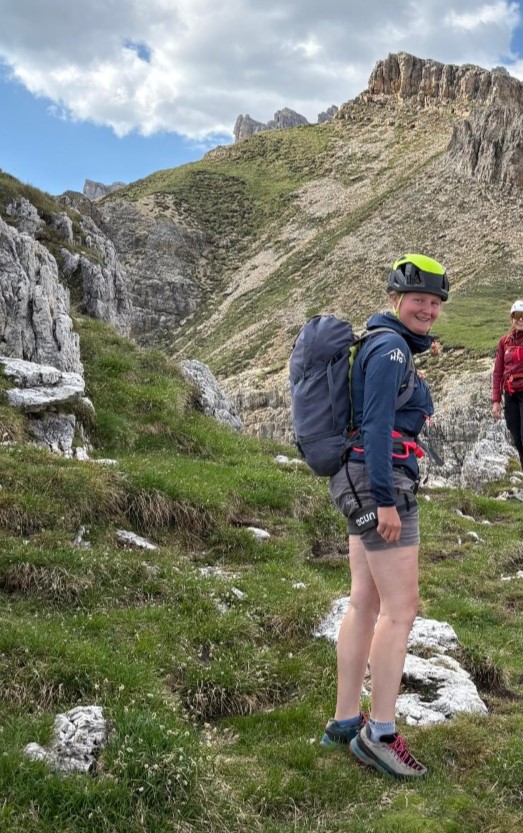 Gurt am Ausstieg einer Klettertour