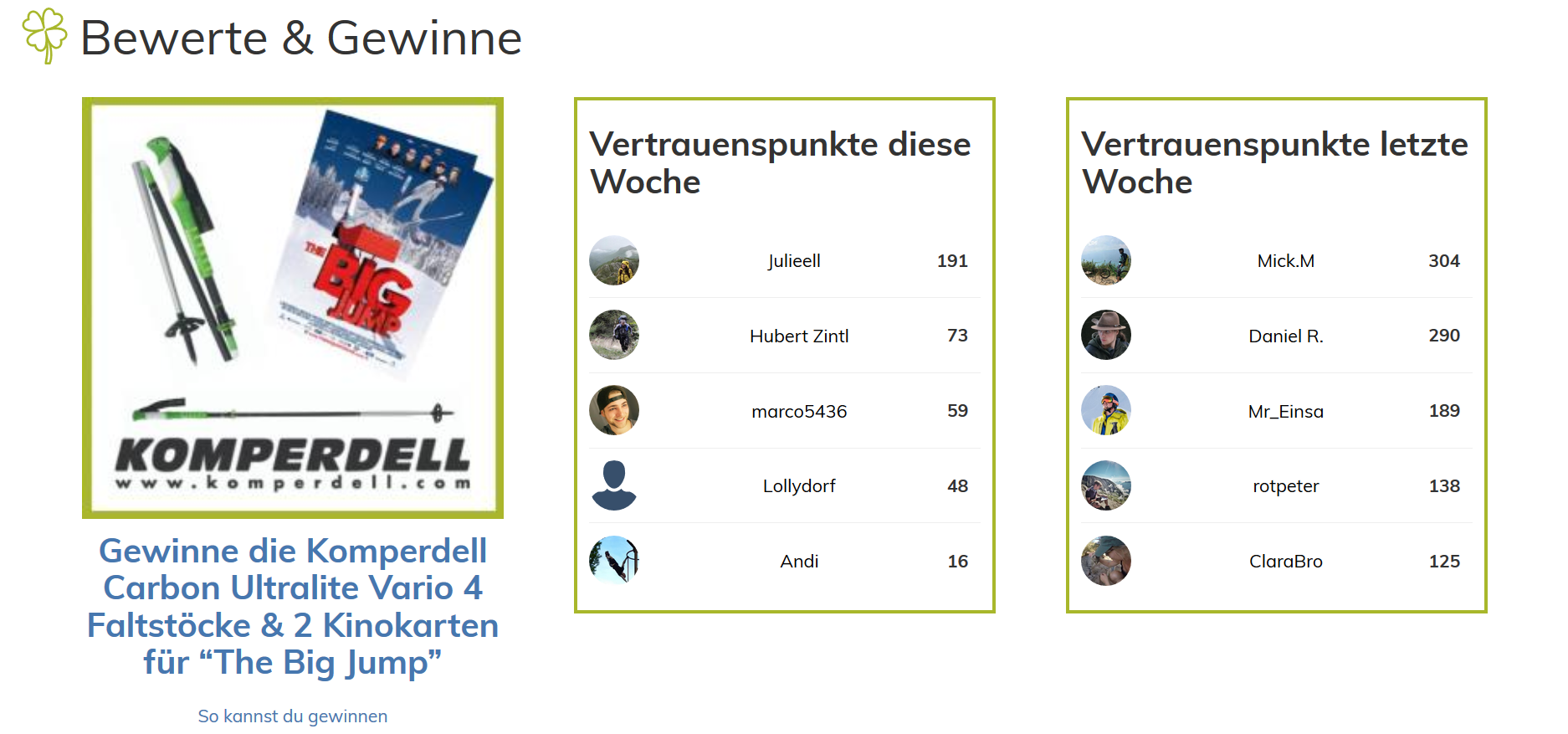 Wochengewinnspiel