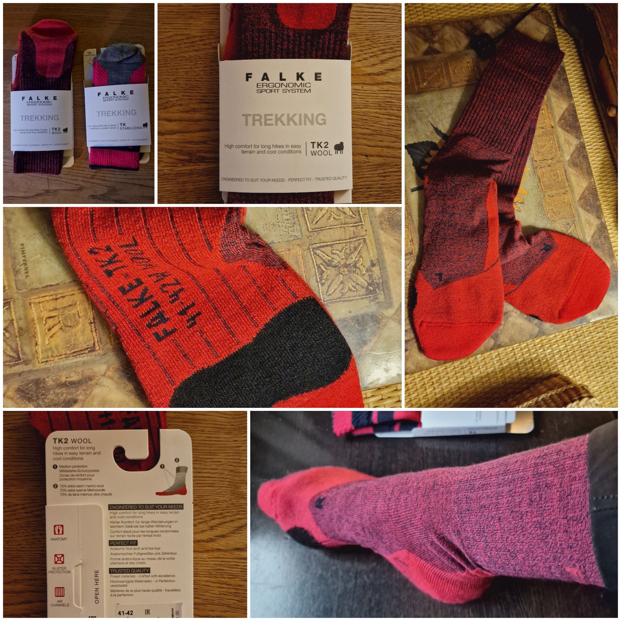 Toller Begleiter für die kalte Jahreszeit! Wandersocken mit sehr hohem Merino Wollanteil
