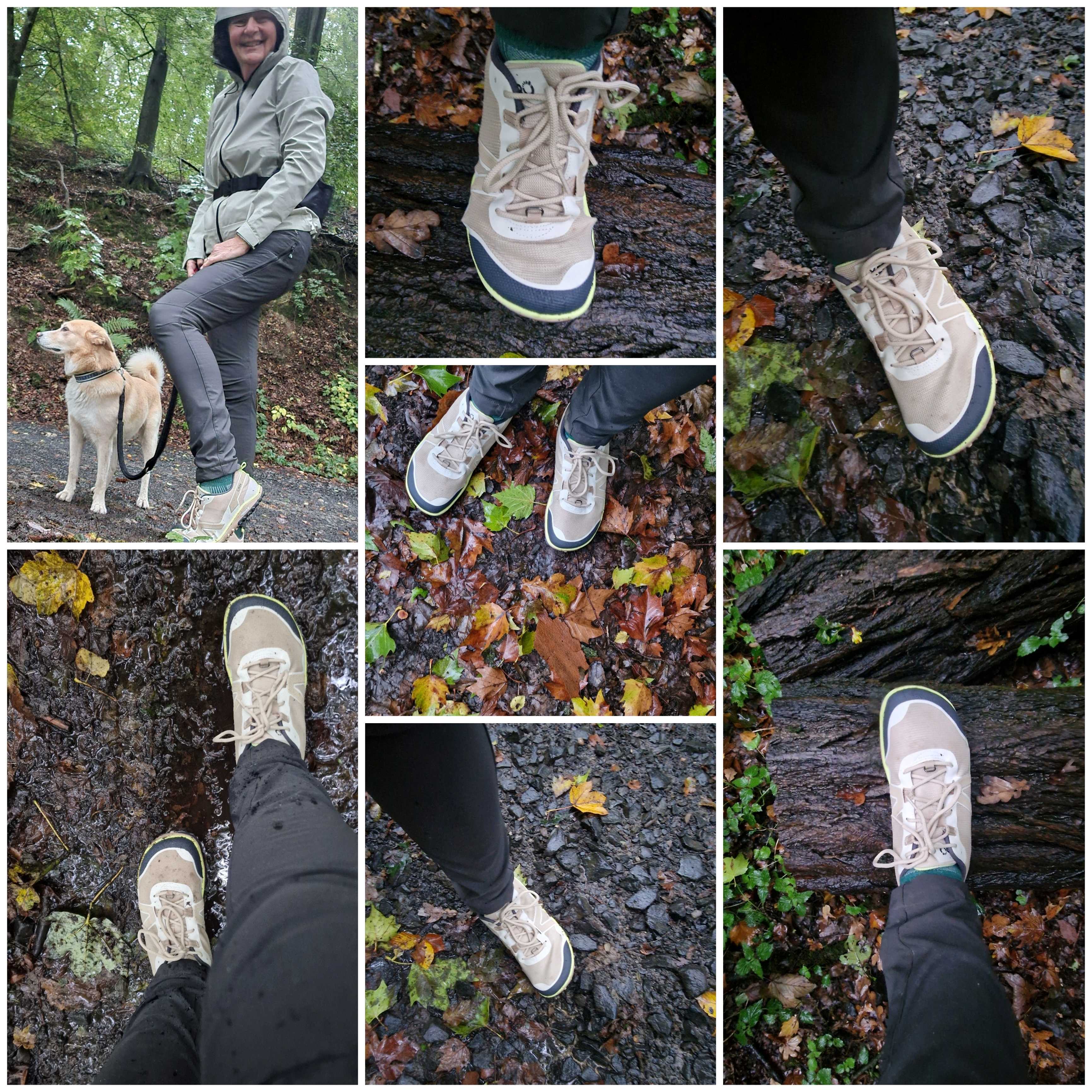 Leichte Mesh-Laufschuhe sorgen leider schnell für sehr nasse Füße. Der Scrambler Low überrascht mit einer gewissen Resistenz gegen Nässe.