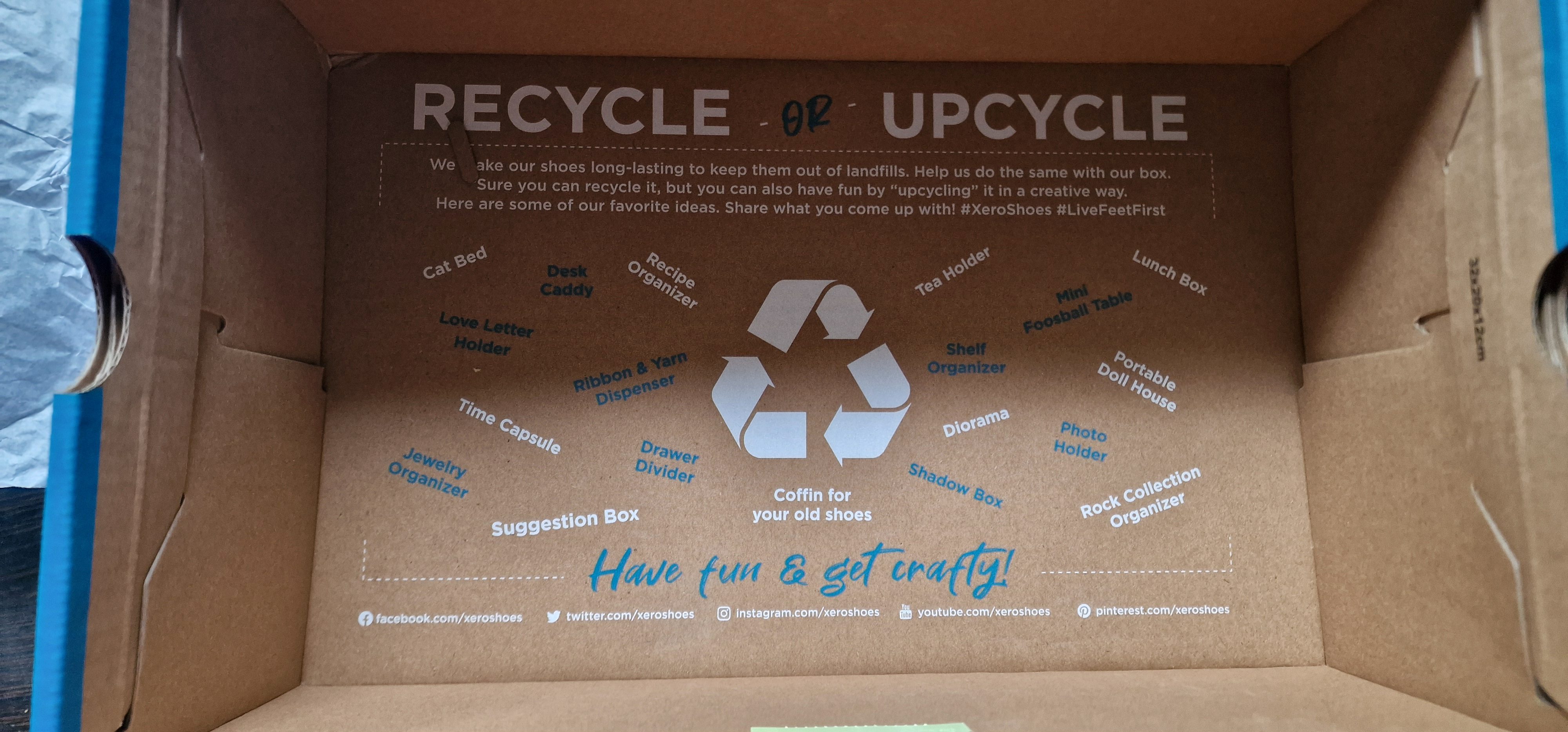 Xeroshoes wirbt mit nachhaltigem Up-und Recycling!