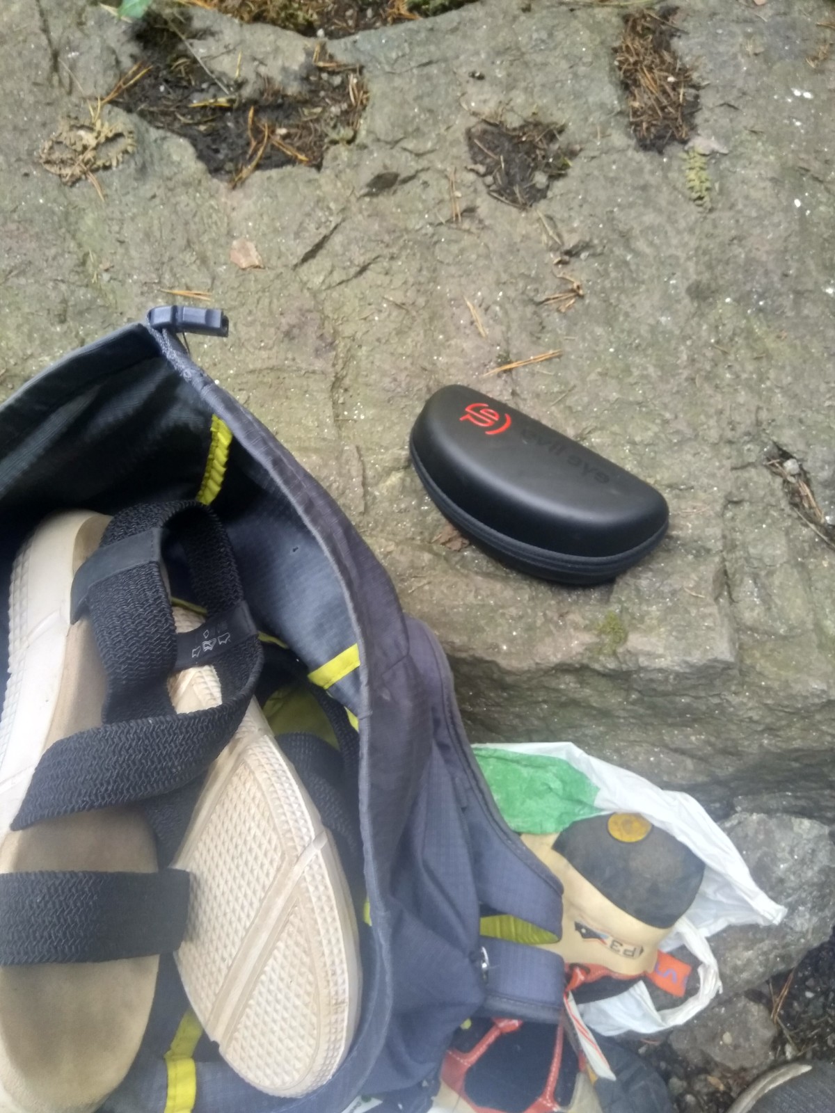 Brille beim klettern