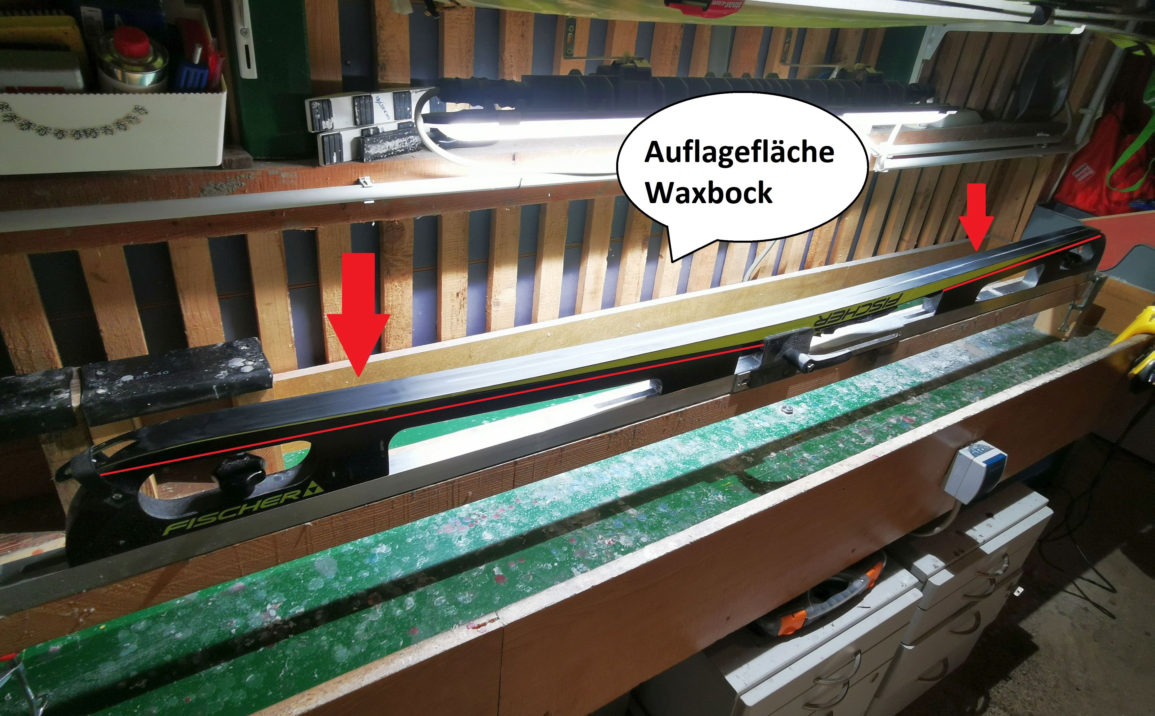 Auflagefläche Waxbock