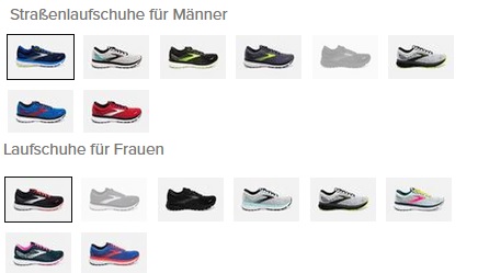 Übersicht Farbkombinationen