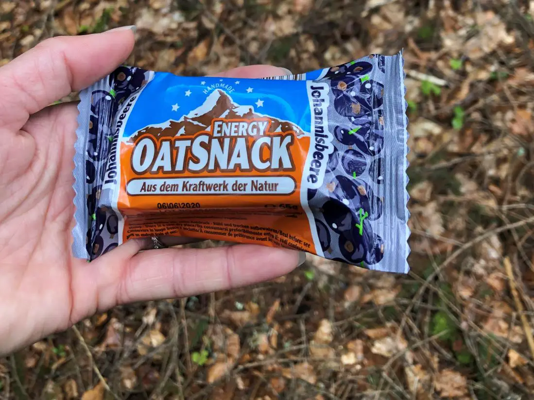 Verpackung des Energieriegels von vorne