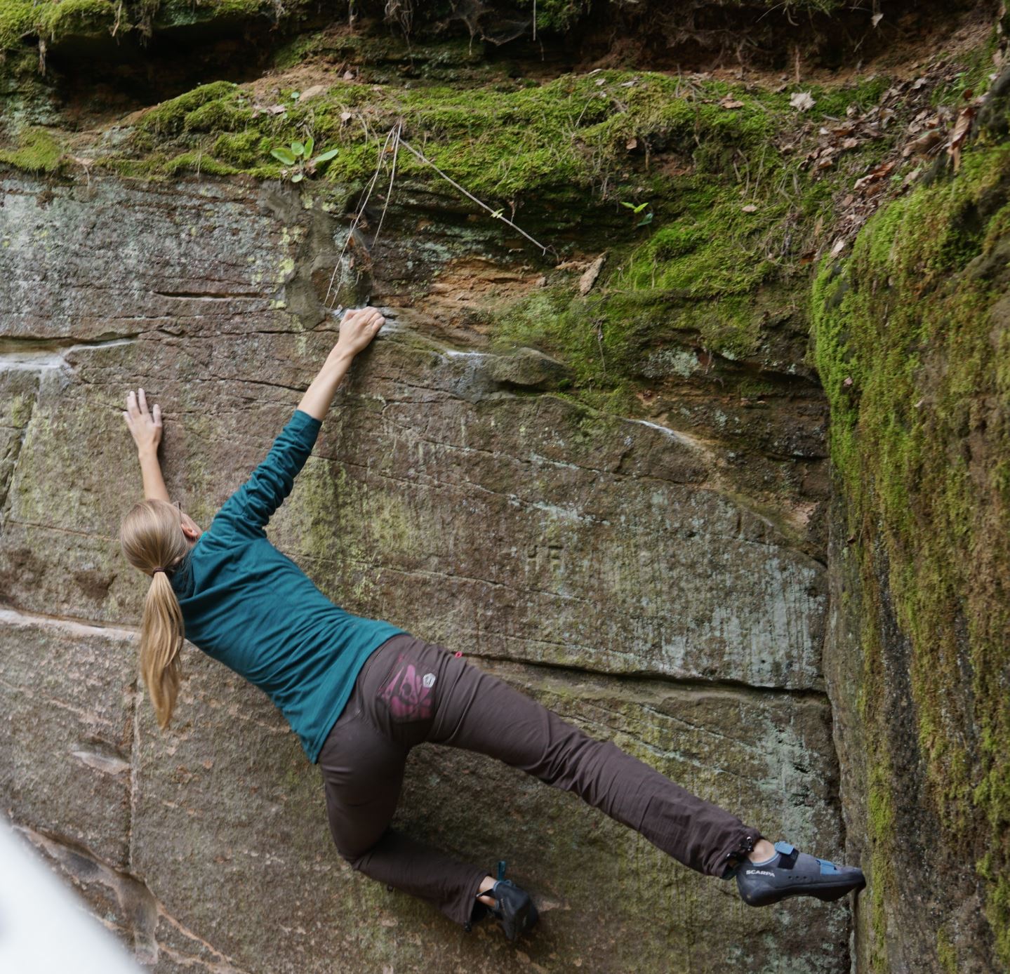 auch beim Bouldern bleibt alles wo es soll und verrutscht nicht