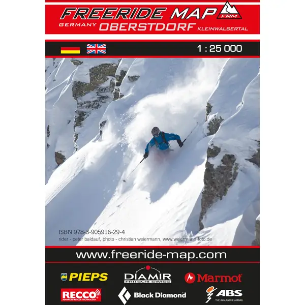 FREERIDE MAP Oberstdorf Kleinwalsertal - Karte