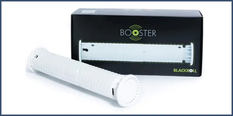 Der Booster von Blackroll verwandelt deine Faszienrolle in ein wirkungsvolles Massagegerät! Foto Blackroll