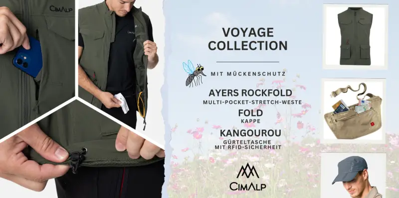 Cimalp Yoyage-Kollektion mit effektivem Mückenschutz