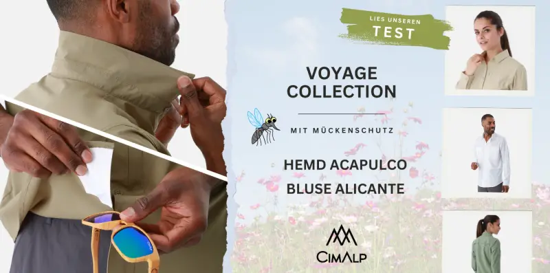 CIMALP Outdoorhemd mit effektivem Mückenschutz