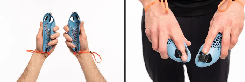 Laufmaus Handhaltung