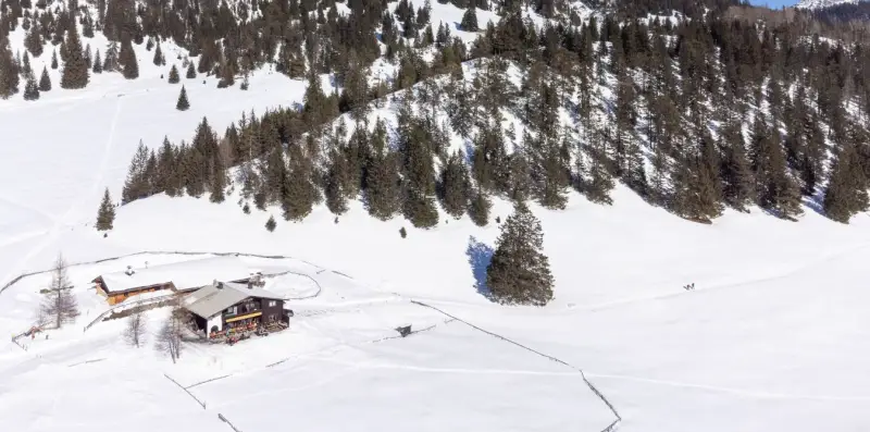 Gaistalalm im WInter, Leutaschtal