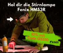 10 % Rabatt auf die Fenix HM53R Stirnlampe - Code: OSS10