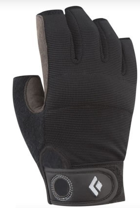 BLACK DIAMOND Crag Half-Finger schwarz - Kletterhandschuhe