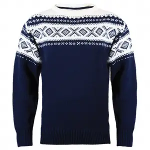 Dale of Norway - Cortina 1956 - Wollpullover Gr S schwarz/blau/grau