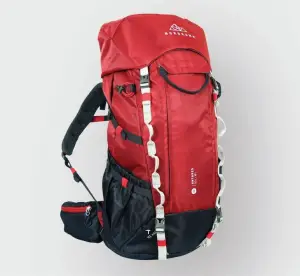 Trekkingrucksack, Reiserucksack, Backpacker Rucksack, ANTARES, 50 Liter, rot