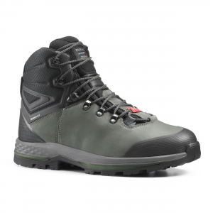 DECATHLON FORCLAZ Trekkingschuhe Trek 100 Leder wasserdicht - Wanderschuhe