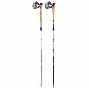 Leki - MCT 12 Vario Carbon - Trailrunning Stöcke Gr 110-130 cm schwarz/ neonrot