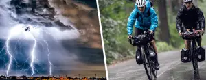 Radfahren bei Gewitter