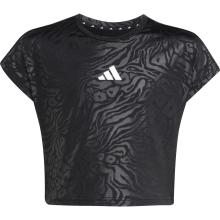 adidas Kinder Animal Print Crop T-Shirt
