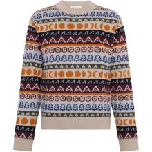 KnowledgeCotton Apparel Striped Pattern Crew Neck Knit Pullover