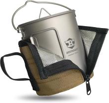Bestargot 750 ml Titan-Becher mit Isoliertasche
