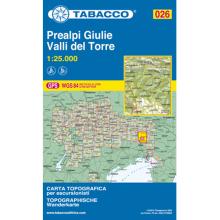 Tabacco Prealpi Giulie-Valli del Torre 026 Wanderkarte