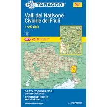 Tabacco Valli del Natisone-Cividale 041 Wandkarte